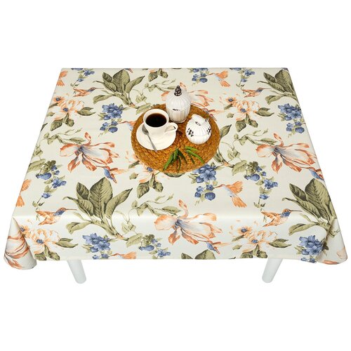 фото Тефлоновая скатерть maifon колибри блю 120х140