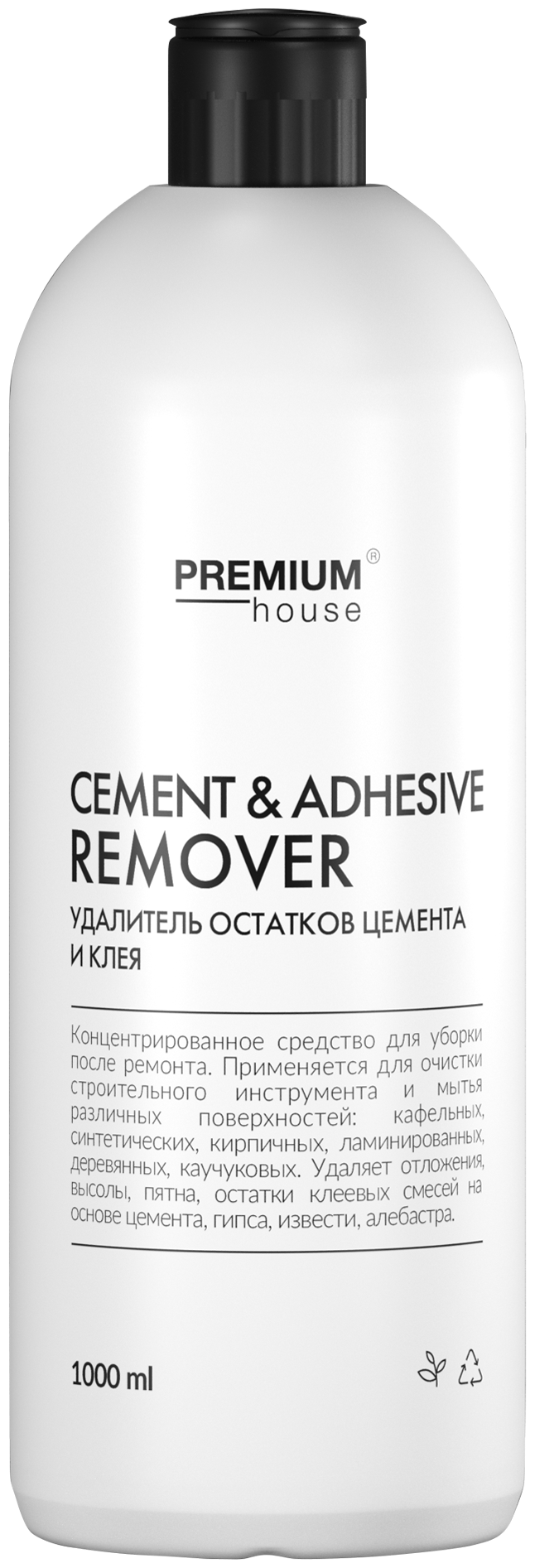 Средство для очистки кафеля от клея и цемента Premium House Cement | Adhesiv Remover (05л)