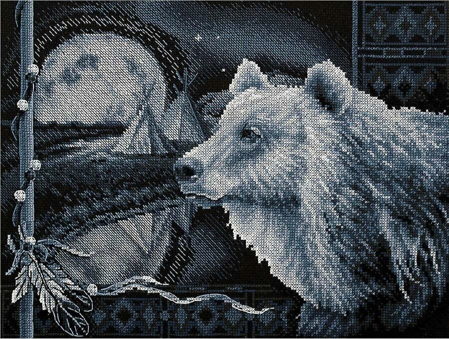 Набор для вышивания PANNA J-1714 "Предание о медведе"