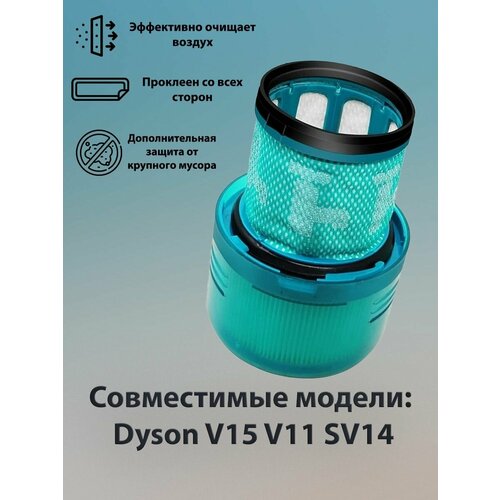 Фильтр послемоторный для Dyson V11 моющийся большой фильтр для dyson v11 sv14 cyclone animal абсолютный чистый беспроводной пылесос заменяющий фильтр