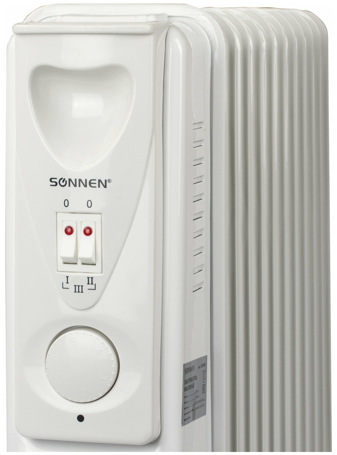 Масляный радиатор SONNEN DFS-11 белый - фотография № 17
