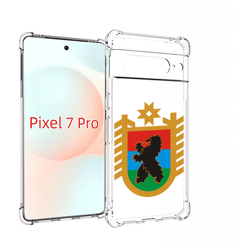Чехол MyPads герб-карелия-петрозаводск для Google Pixel 7 Pro задняя-панель-накладка-бампер