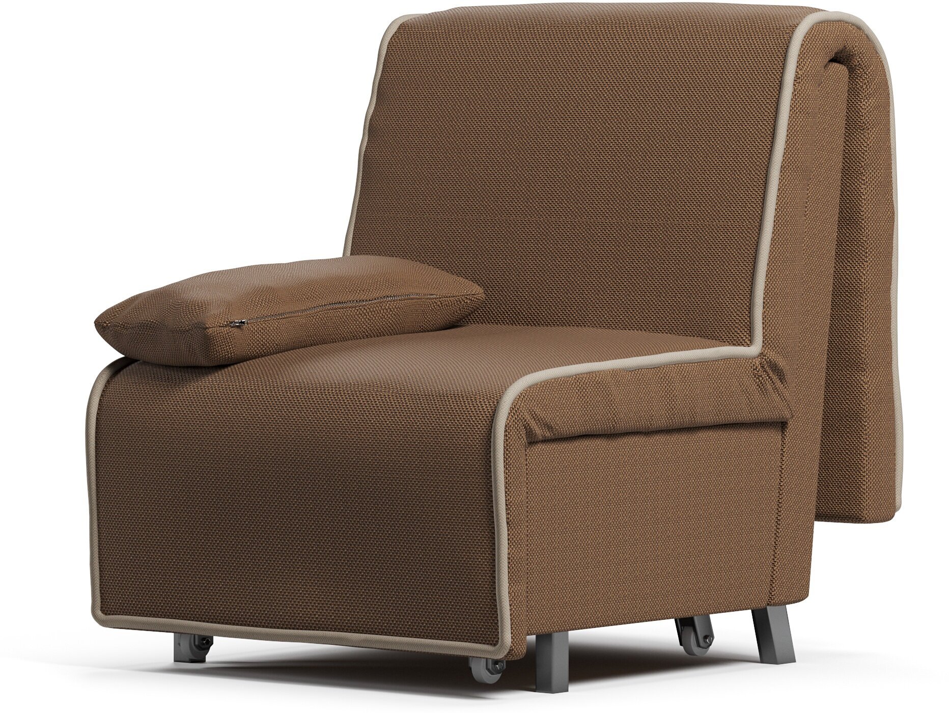Кресло-кровать СМ 70 DeCanto ЯП (с ящиком и подушкой) Mura 24-Amigo Beidge (73х105х95, СМ 73х203)