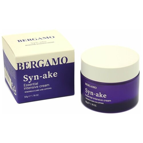 Bergamo Syn-Ake Essential Intensive Cream Антивозрастной крем для лица с пептидами змеи, 50 мл