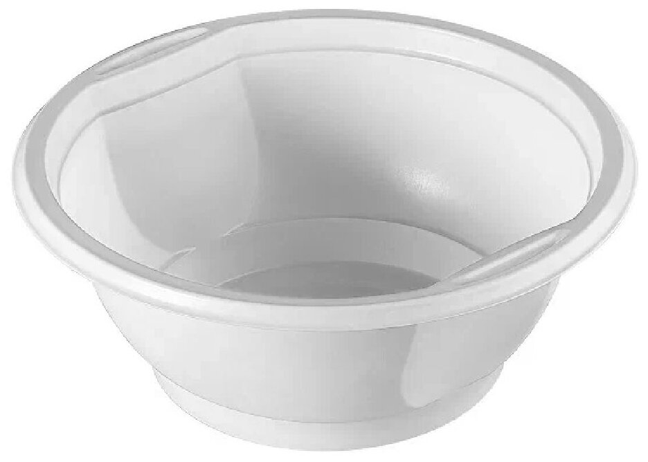 Тарелка одноразовая суповая Стандарт Пластик, 0,6 л, 50 шт