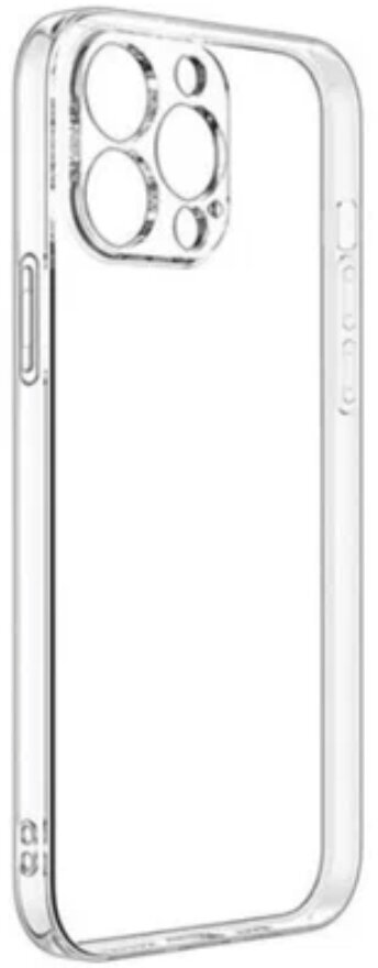 Чехол силиконовый для Apple iPhone 13 Pro / на Айфон 13 Про : прозрачный с защитой камеры