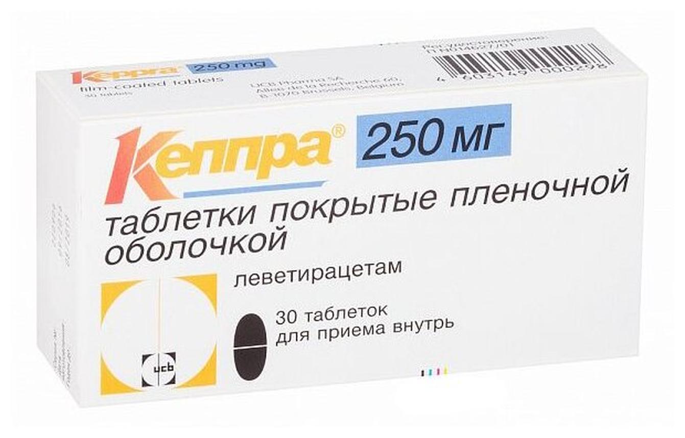 Кеппра таб по плен 250 мг 30 шт