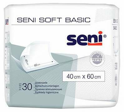 Сени SOFT BASIC пеленка 40х60 N30