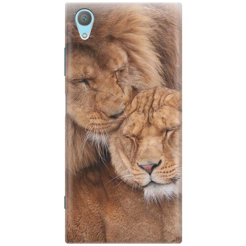 фото Силиконовый чехол на sony xperia xa1 plus / сони иксперия ха1 плюс с принтом "милые львы gosso