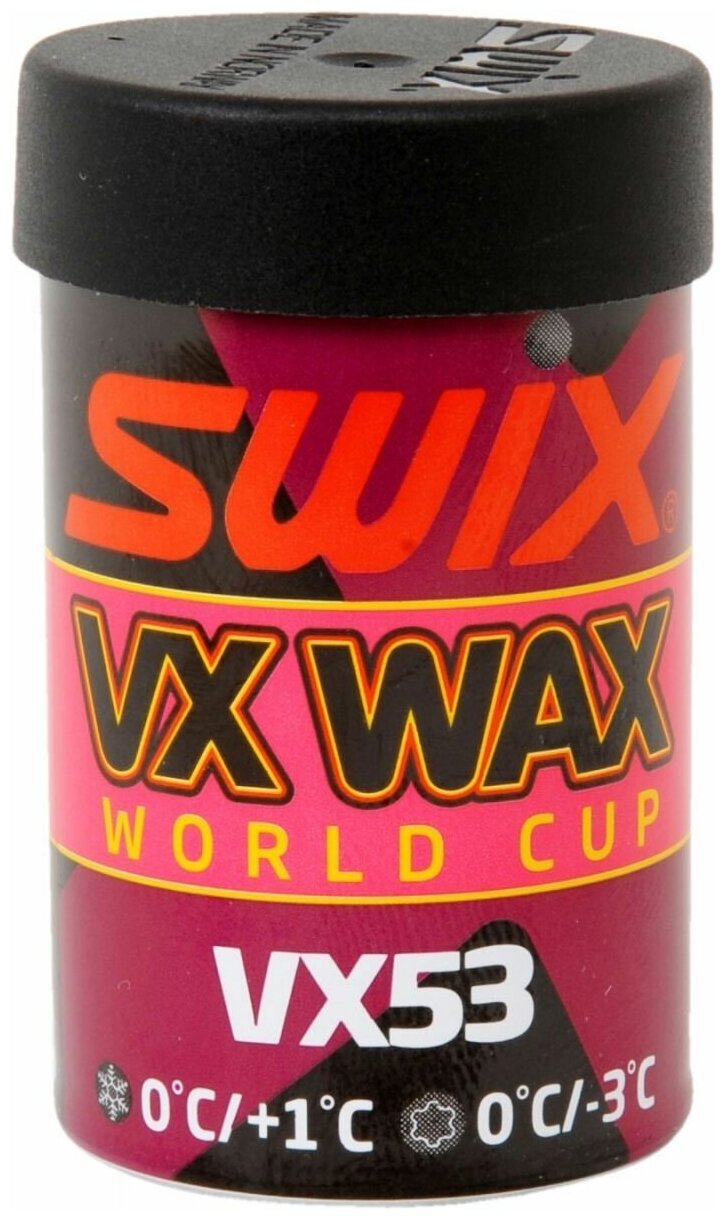 Высокофторовая мазь держания SWIX VX53 World Cup, +1°…0°C/ 0°…-3°C, 45 г