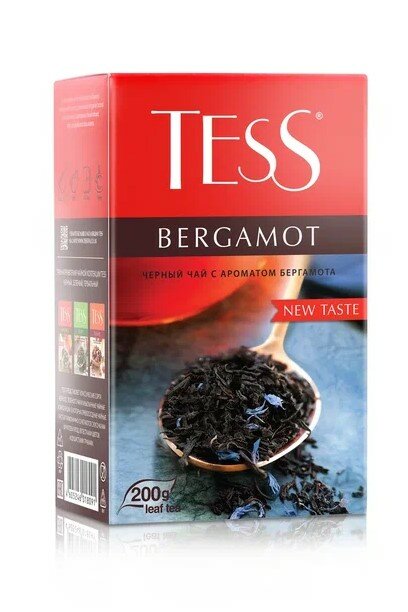 Tess Бергамот 200г.чай лист.черн.с доб - фотография № 2