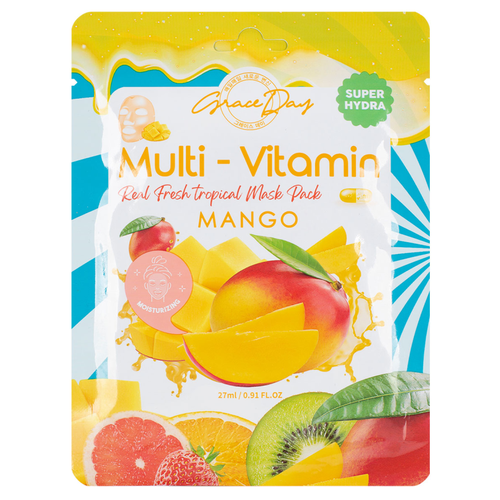 Маска для лица GRACE DAY MULTI-VITAMIN с экстрактом манго (питательная) 27 мл