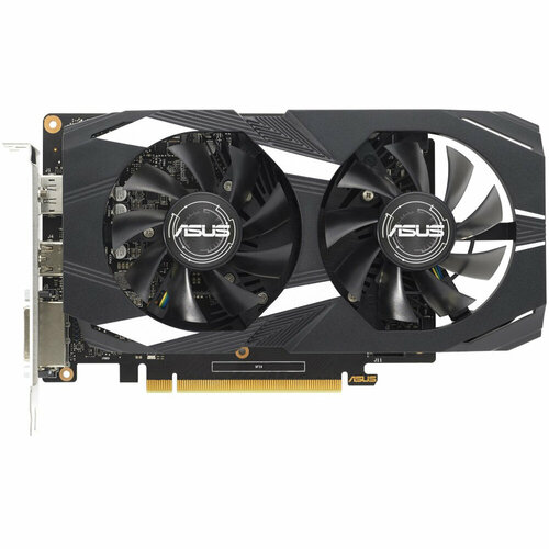 Видеокарта Видеокарта ASUS GTX1650 DVI HDMI DP 4G D6, 90YV0GX9-M0NA00 DUAL-GTX1650-4GD6-P-V2