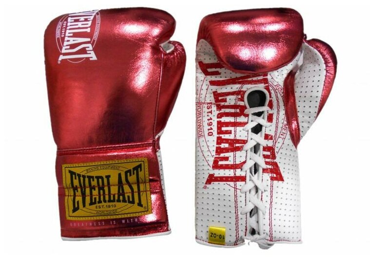 Перчатки боевые Everlast 1910 Classic 10oz красные