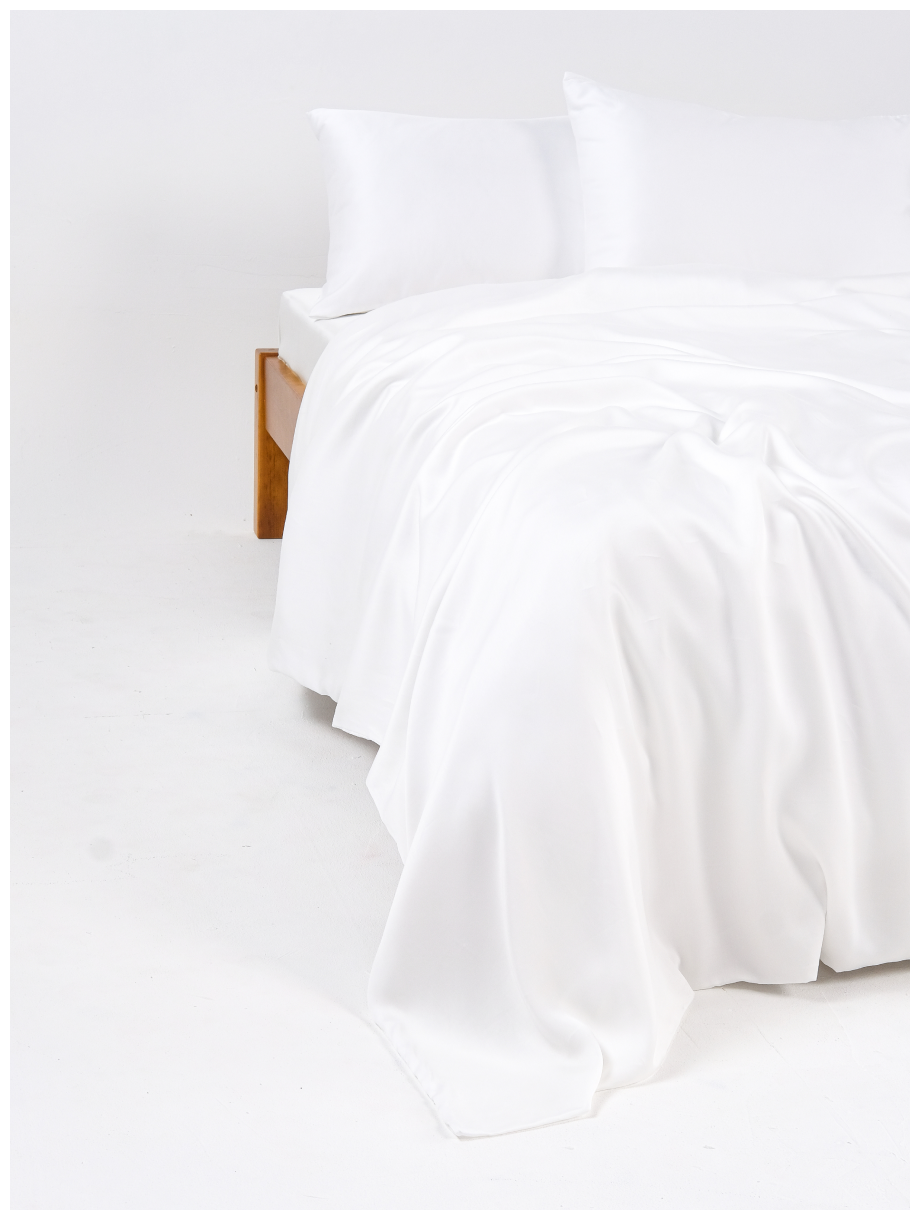 Комплект постельного белья GoodNight Essential, евростандарт, тенсель, белый - фотография № 8