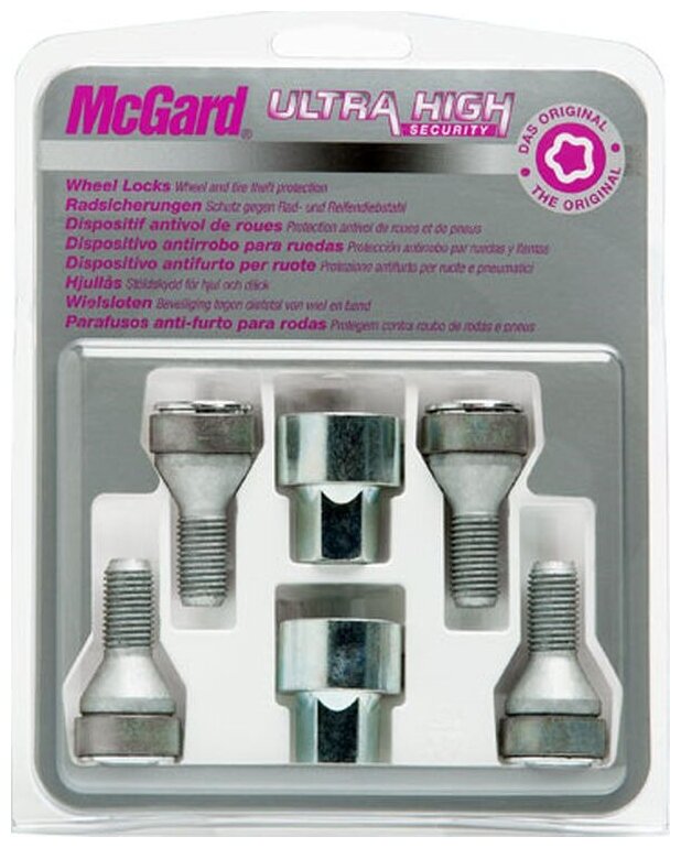 Болты-секретки McGard 37204SL M12x1.5 L22.1mm S17mm