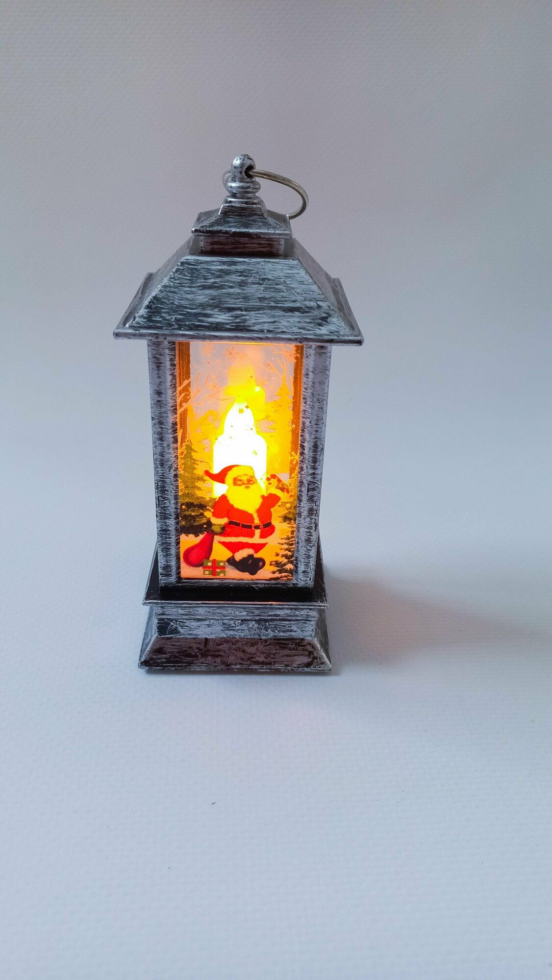 Новогодний фонарик Рождественский фонарь, Светильник новогодний, Ночник 12 см