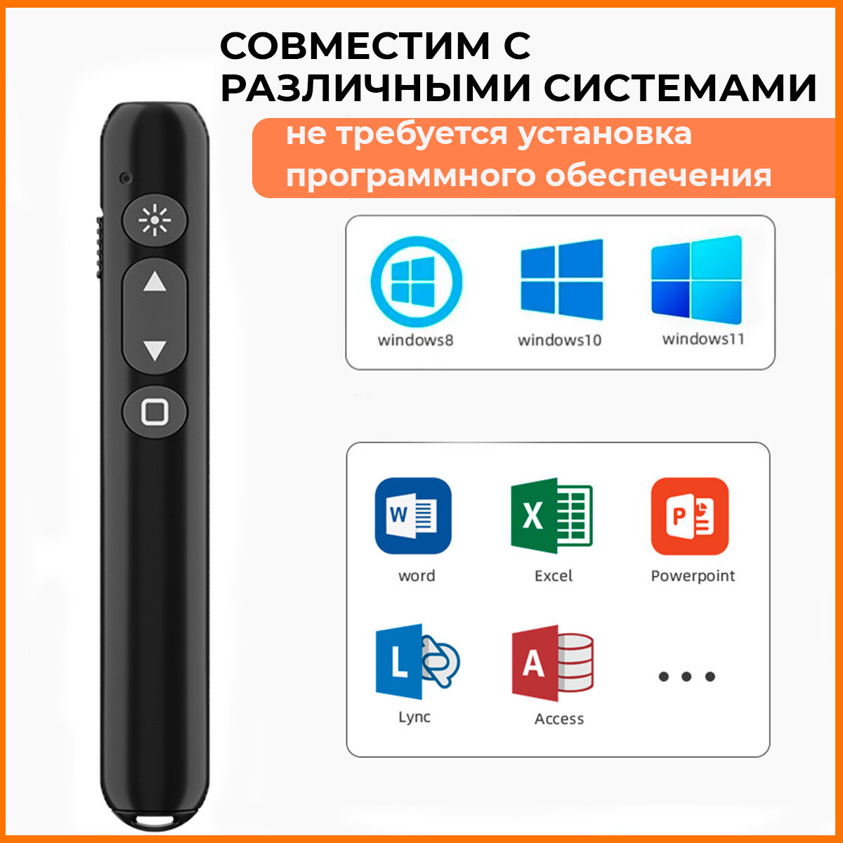 Презентер/пульт для презентаций/лазерная указка с USB