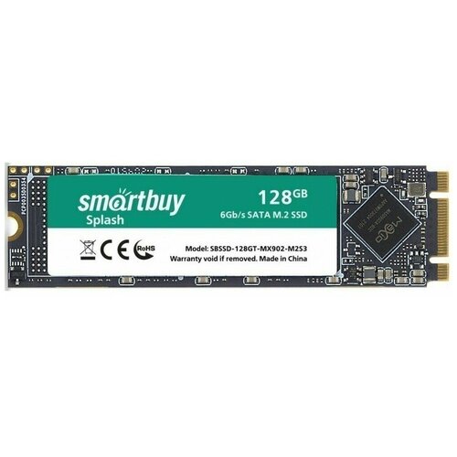 Накопитель SSD 128Gb SmartBuy Splash M2 (SBSSD-128GT-MX902-M2S3)