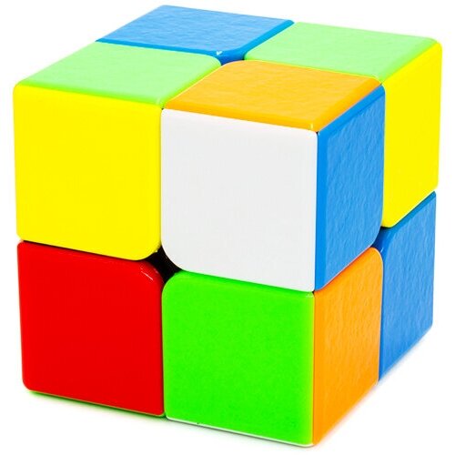 Скоростной Кубик Рубика ShengShou 2x2 GEM 2х2 / Развивающая головоломка / Цветной пластик скоростной кубик рубика shengshou 2x2 aurora 2х2 развивающая головоломка черный пластик