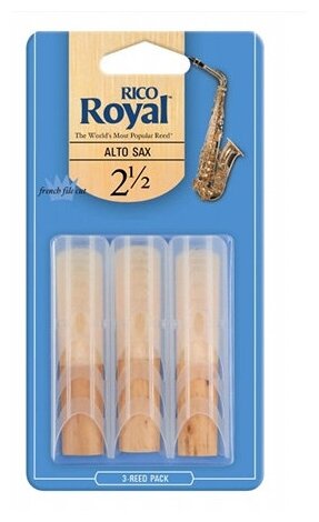 Трости для альт саксофона Rico Royal №2,5 (3 шт)