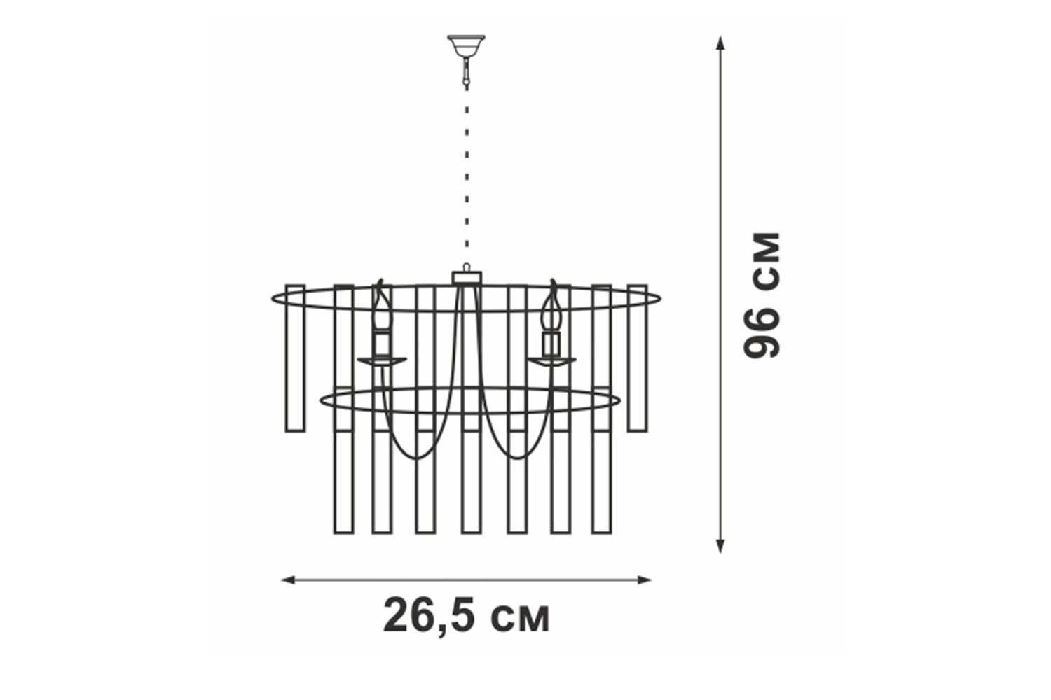 Люстра Vitaluce V5154 E14