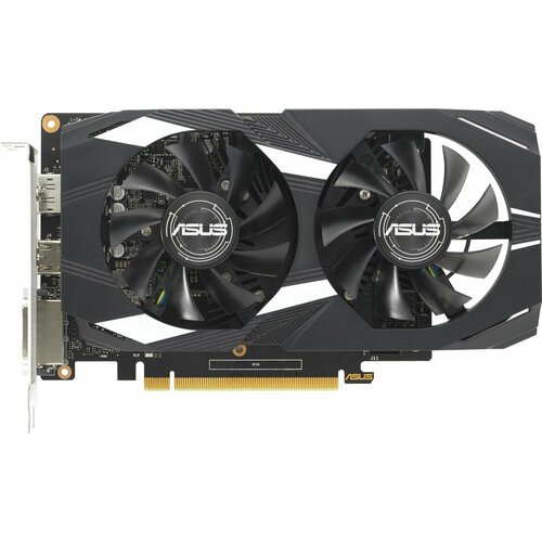 Видеокарта Asus PCI-E DUAL-GTX1650-O4GD6-P-V2 NVIDIA GeForce GTX 1650 4096Mb 128 GDDR6 1620/12000 DVIx1 HDMIx1 DPx1 HDCP Ret