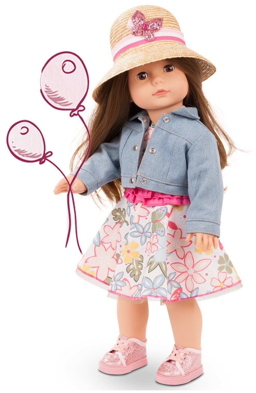 Кукла Gotz Елизавета в шляпе на прогулке, 50 см