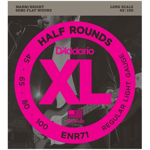 D ADDARIO ENR71 Струны для бас-гитары серьги lisa smith half round earrings 1 шт