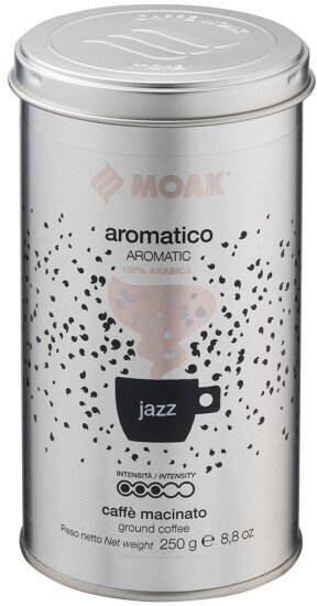 Кофе молотый Moak Aromatico Jazz 250 гр. (ж. б.) 100% Арабика