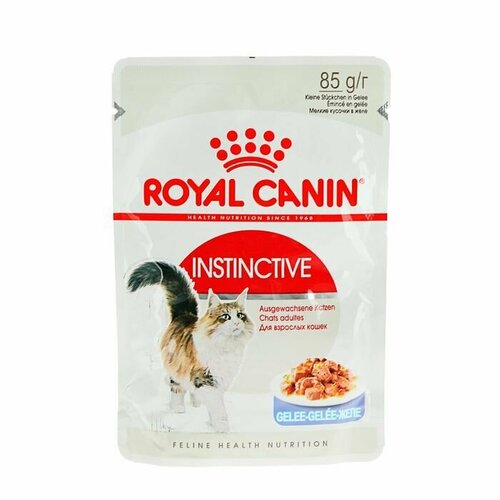 влажный корм для кошек royal canin instinctive в желе 85 г х 28 шт Влажный корм Instinctive для кошек, в желе, пауч, 85 г