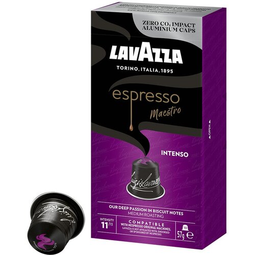 Кофе в капсулах Lavazza Espresso Maestro Intenso, интенсивность 11, 10 порций, 10 кап. в уп., 