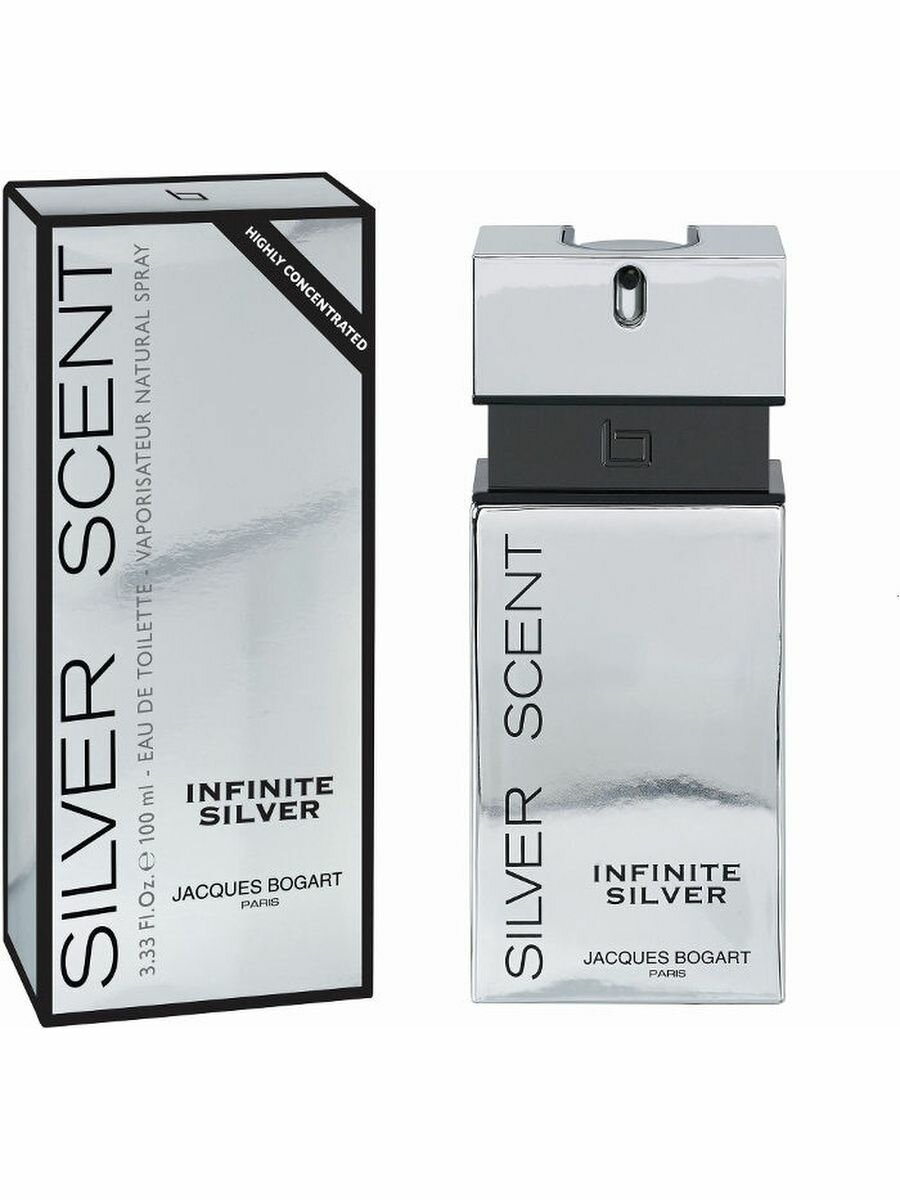 JACQUES BOGART Infinite Silver туалетная вода 100 ml.