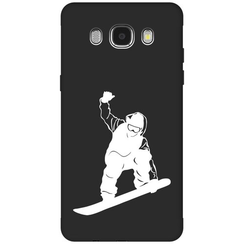 Матовый чехол Snowboarding W для Samsung Galaxy J5 (2016) / Самсунг Джей 5 2016 с 3D эффектом черный матовый чехол introvert w для samsung galaxy j5 2016 самсунг джей 5 2016 с 3d эффектом черный