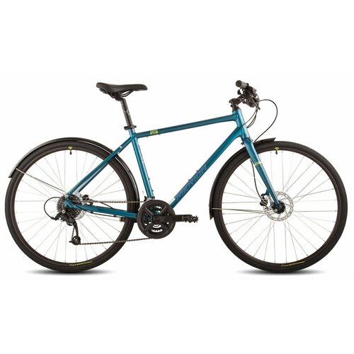 Дорожный велосипед Merida Crossway Urban 50, год 2023, цвет Синий-Желтый, ростовка 18.5 велосипед merida crossway 10 2022 58 см