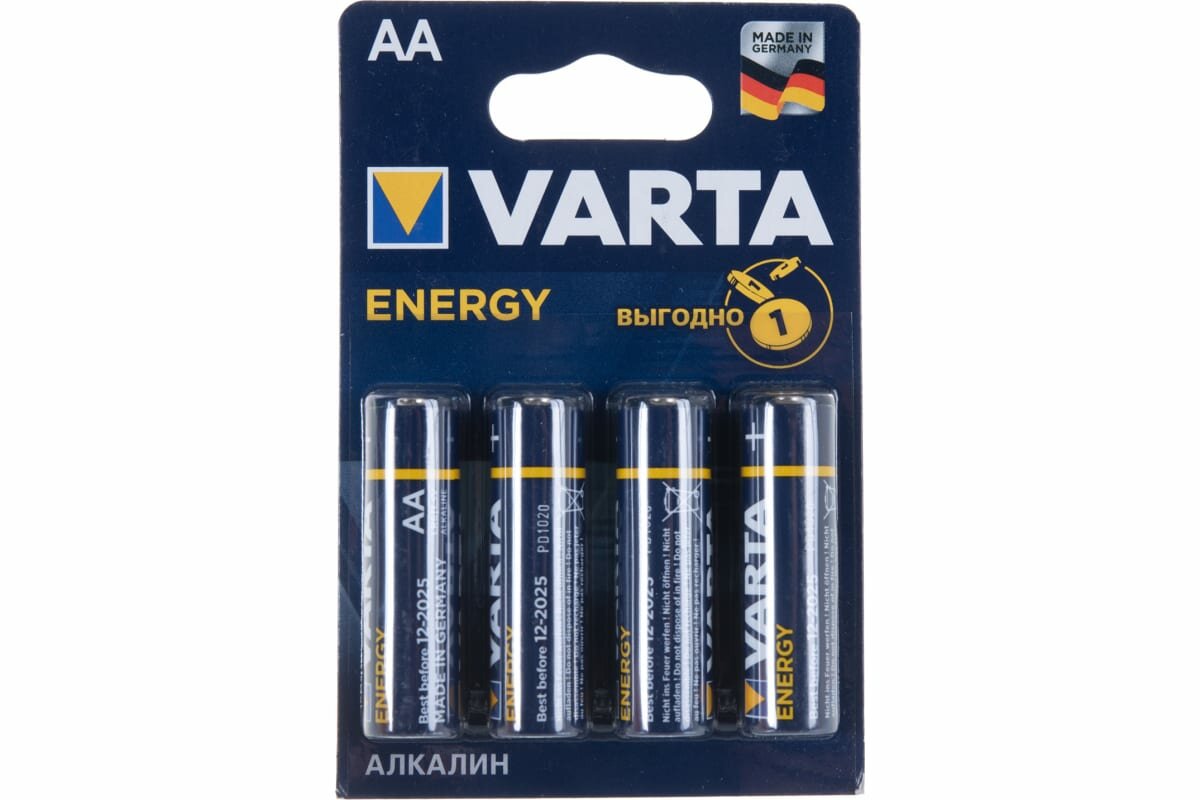 Батарейки Varta ENERGY AA 4106213414 4008496626410