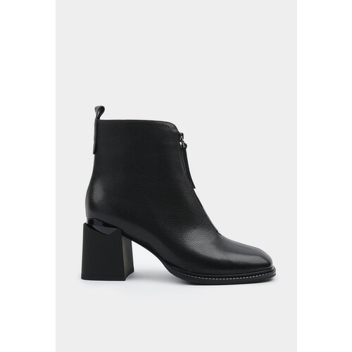 Ботильоны Mario Berlucci, демисезонные, натуральная кожа, утепленные, анатомическая стелька, размер 37, черный