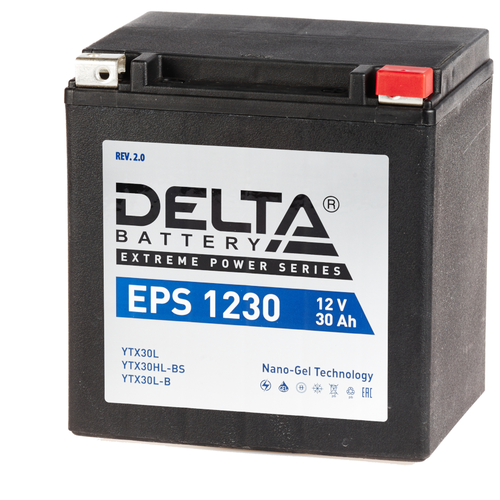Аккумулятор мото 30А Delta EPS1230 (YTX30HL-BS)
