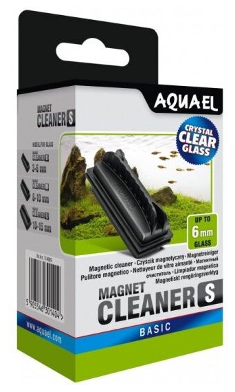 Магнитный скребок очиститель Aquael MAGNET CLEANER S для стекла толщиной 3 - 6 мм