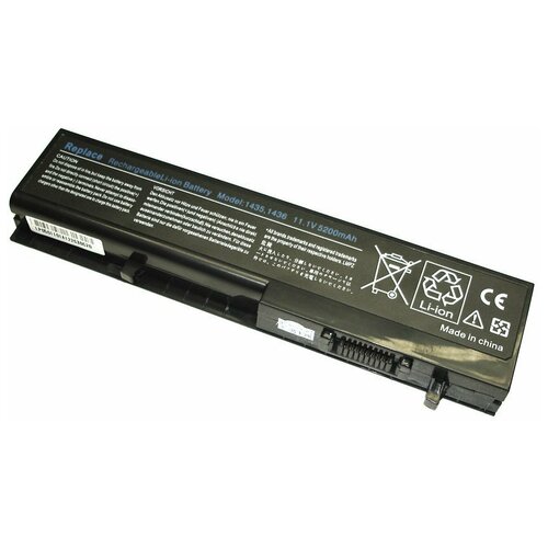 Аккумуляторная батарея для ноутбука Dell Studio 1435-1436 10.8-11.1V 5200mAh черный OEM