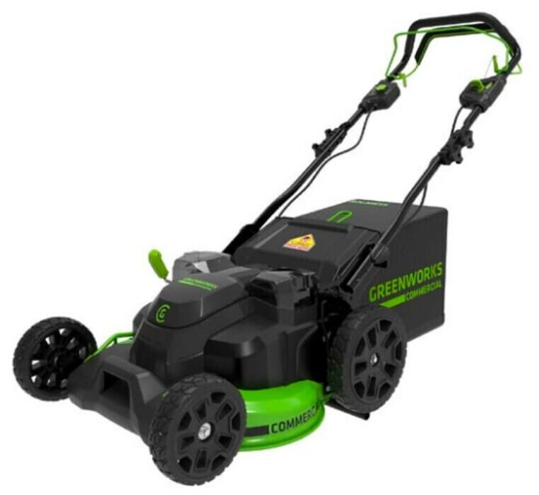 Аккумуляторная самоходная газонокосилка Greenworks GC82LM61S. TwinForce, 82v, 61 см, без АКБ и ЗУ - фотография № 12