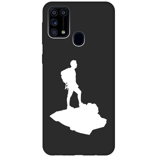 Матовый чехол Trekking W для Samsung Galaxy M31 / Самсунг М31 с 3D эффектом черный матовый чехол climbing w для samsung galaxy m31 самсунг м31 с 3d эффектом черный