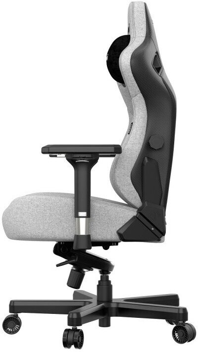 Кресло игровое Anda Seat Kaiser 3, цвет серый, размер XL (180кг), материал ткань (модель AD12) AndaSeat - фото №4