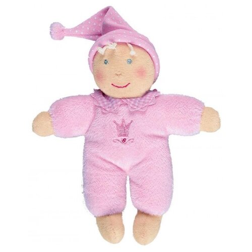 фото Плюшевая кукла розовая baby gluck, 28 см spiegelburg