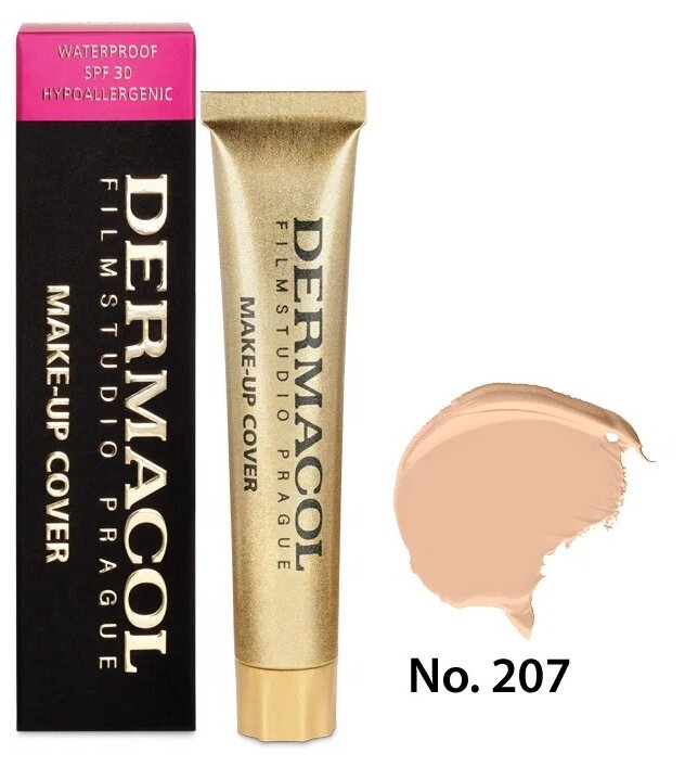 Тональный крем с высоким маскирующим свойством Dermacol Make-up Cover, тон 207
