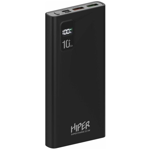 Портативный аккумулятор HIPER Fast 10000, черный, упаковка: коробка портативный аккумулятор hiper ep 10000 черный упаковка коробка