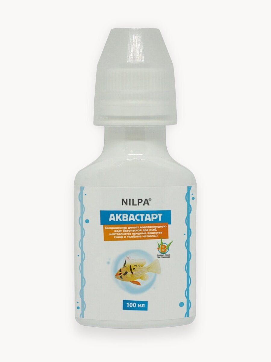 Кондиционер Аквастарт для подготовки аквариумной воды Нилпа, 100 мл