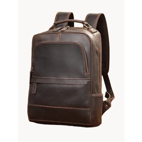 Рюкзак мужской кожаный для ноутбука и документов А4