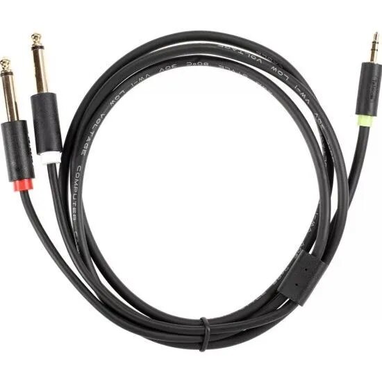 Переходник 3.5 Jack (M) - 2x 6.3 Jack (M), 1.5м, Telecom TAV6168-1.5M