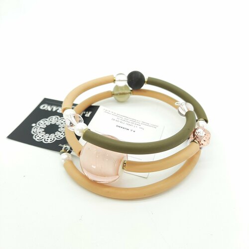 Браслет PJ Murano, стекло, бежевый